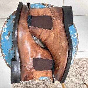 Wolverine Brown Leather Chelsea Boots 9.5
